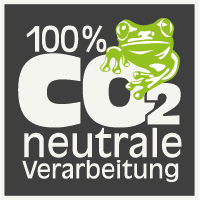 label co2 neutrale verarbeitung